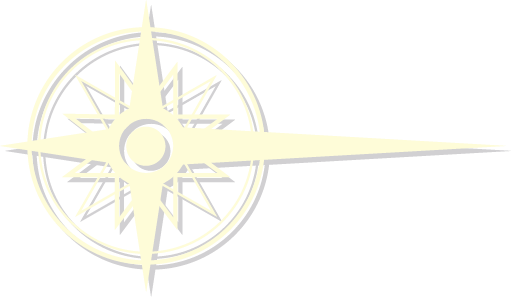 Silhouette Windrose pastellgelb